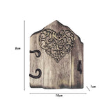 Maxbell Wooden Fairy Garden Door Landscape Decor Art Ornament for Patio Tree Outdoor