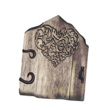 Maxbell Wooden Fairy Garden Door Landscape Decor Art Ornament for Patio Tree Outdoor