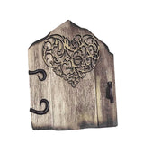 Maxbell Wooden Fairy Garden Door Landscape Decor Art Ornament for Patio Tree Outdoor