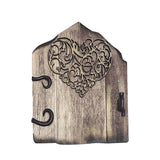 Maxbell Wooden Fairy Garden Door Landscape Decor Art Ornament for Patio Tree Outdoor