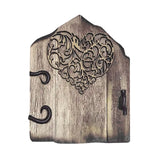 Maxbell Wooden Fairy Garden Door Landscape Decor Art Ornament for Patio Tree Outdoor