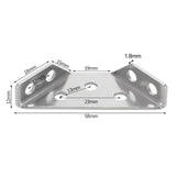 Maxbell 10 Pieces Multifunctional Angle Code Angle Fasten Connector for Cabinet Desk