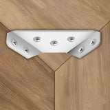 Maxbell 10 Pieces Multifunctional Angle Code Angle Fasten Connector for Cabinet Desk