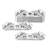 Maxbell 10 Pieces Multifunctional Angle Code Angle Fasten Connector for Cabinet Desk