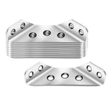 Maxbell 10 Pieces Multifunctional Angle Code Angle Fasten Connector for Cabinet Desk