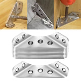 Maxbell 10 Pieces Multifunctional Angle Code Angle Fasten Connector for Cabinet Desk