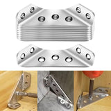 Maxbell 10 Pieces Multifunctional Angle Code Angle Fasten Connector for Cabinet Desk