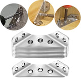 Maxbell 10 Pieces Multifunctional Angle Code Angle Fasten Connector for Cabinet Desk