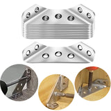 Maxbell 10 Pieces Multifunctional Angle Code Angle Fasten Connector for Cabinet Desk