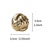 Maxbell Knot Statue Sculpture Ceramic Figurine Artwork Creative Yarn Ball Ornament