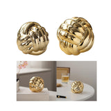 Maxbell Knot Statue Sculpture Ceramic Figurine Artwork Creative Yarn Ball Ornament