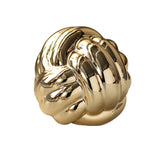 Maxbell Knot Statue Sculpture Ceramic Figurine Artwork Creative Yarn Ball Ornament