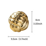 Maxbell Knot Statue Sculpture Ceramic Figurine Artwork Creative Yarn Ball Ornament