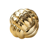 Maxbell Knot Statue Sculpture Ceramic Figurine Artwork Creative Yarn Ball Ornament