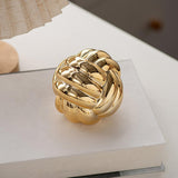 Maxbell Knot Statue Sculpture Ceramic Figurine Artwork Creative Yarn Ball Ornament