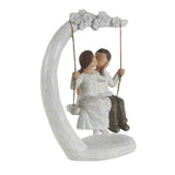 Maxbell Lover Sculpture Wedding Living Room Birthday Couple Figurine Statue on Swing