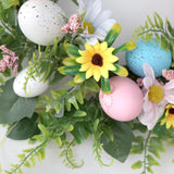 Maxbell Easter Wreath Pendant Round Hanging Garland for Home Home Porch Garden