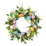Maxbell Easter Wreath Pendant Round Hanging Garland for Home Home Porch Garden