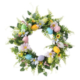Maxbell Easter Wreath Pendant Round Hanging Garland for Home Home Porch Garden