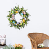 Maxbell Easter Wreath Pendant Round Hanging Garland for Home Home Porch Garden