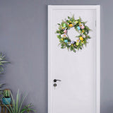 Maxbell Easter Wreath Pendant Round Hanging Garland for Home Home Porch Garden