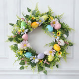 Maxbell Easter Wreath Pendant Round Hanging Garland for Home Home Porch Garden