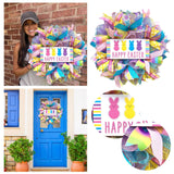 Maxbell Easter Wreath for Front Door Party Outdoor for Windows Living Rooms Bedrooms