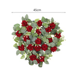 Maxbell Valentines Day Heart Shaped Wreath Valentines Wreath for Wall Window Bedroom