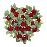 Maxbell Valentines Day Heart Shaped Wreath Valentines Wreath for Wall Window Bedroom