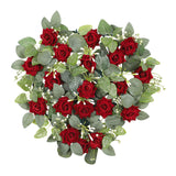 Maxbell Valentines Day Heart Shaped Wreath Valentines Wreath for Wall Window Bedroom