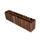 Maxbell Wooden Flower Pot Rectangular Balcony Accessories Planter for Desktop Window