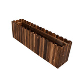 Maxbell Wooden Flower Pot Rectangular Balcony Accessories Planter for Desktop Window