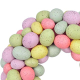 Maxbell Easter Egg Wreath Easter Door Garland for Holiday Patio Porch Indoor Outdoor