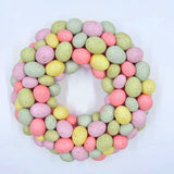 Maxbell Easter Egg Wreath Easter Door Garland for Holiday Patio Porch Indoor Outdoor