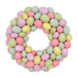 Maxbell Easter Egg Wreath Easter Door Garland for Holiday Patio Porch Indoor Outdoor