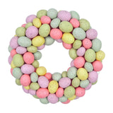 Maxbell Easter Egg Wreath Easter Door Garland for Holiday Patio Porch Indoor Outdoor