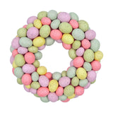 Maxbell Easter Egg Wreath Easter Door Garland for Holiday Patio Porch Indoor Outdoor