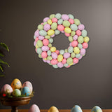 Maxbell Easter Egg Wreath Easter Door Garland for Holiday Patio Porch Indoor Outdoor