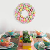 Maxbell Easter Egg Wreath Easter Door Garland for Holiday Patio Porch Indoor Outdoor