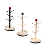 Maxbell Cup Drying Rack Water Bottle Drying Rack for Baby Bottles Mugs Glass Bottles Black and Red