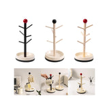 Maxbell Cup Drying Rack Water Bottle Drying Rack for Baby Bottles Mugs Glass Bottles Black and Red