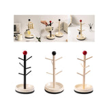 Maxbell Cup Drying Rack Water Bottle Drying Rack for Baby Bottles Mugs Glass Bottles Black and Red