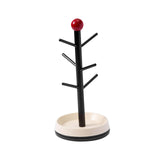 Maxbell Cup Drying Rack Water Bottle Drying Rack for Baby Bottles Mugs Glass Bottles Black and Red