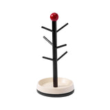 Maxbell Cup Drying Rack Water Bottle Drying Rack for Baby Bottles Mugs Glass Bottles Black and Red