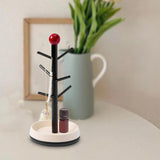 Maxbell Cup Drying Rack Water Bottle Drying Rack for Baby Bottles Mugs Glass Bottles Black and Red