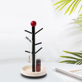 Maxbell Cup Drying Rack Water Bottle Drying Rack for Baby Bottles Mugs Glass Bottles Black and Red