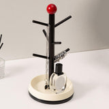 Maxbell Cup Drying Rack Water Bottle Drying Rack for Baby Bottles Mugs Glass Bottles Black and Red