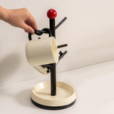 Maxbell Cup Drying Rack Water Bottle Drying Rack for Baby Bottles Mugs Glass Bottles Black and Red