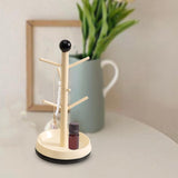 Maxbell Cup Drying Rack Water Bottle Drying Rack for Baby Bottles Mugs Glass Bottles White and Black