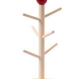 Maxbell Cup Drying Rack Water Bottle Drying Rack for Baby Bottles Mugs Glass Bottles White and Red